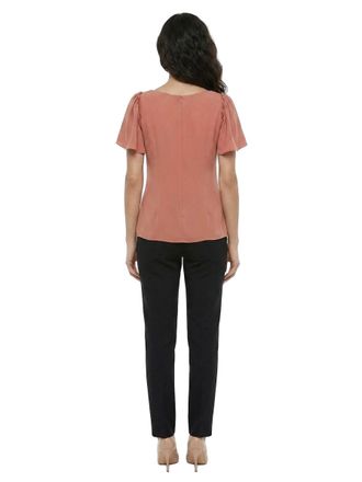 Dolce & Gabbana Womens Orange Acetate Blouse