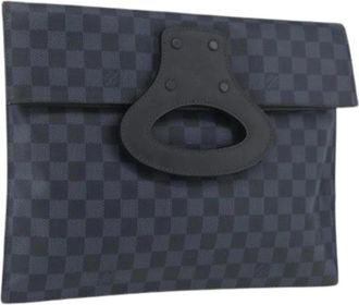 Louis Vuitton Pre-owned Canvas Clutch - Dames - Vintage Clutch - Zwart - ONE Size - Vintage