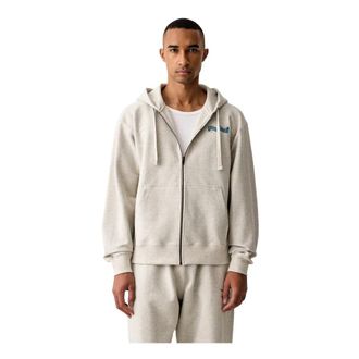 Kenzo Jumping Tiger Back Placed Classic Zip Up Hoodie - Heren - Sweatshirts & Hoodies - Grijs - Maat: L Katoen