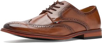 Tommy Hilfiger Buford Mens Dress Flat Shoes Medium Brown : 10.5 D - Medium, Faux Leather