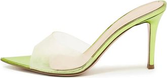 Gianvito Rossi Sandali a punta trasparenti Pre-owned 100mm - Verde