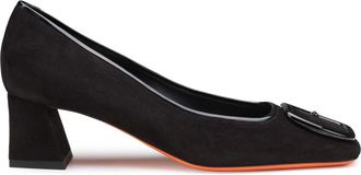 Santoni Su&egrave;de Pumps met middelhoge hak - Dames - Pumps - Zwart - 37 EU - Su&egrave;de - Schoenen