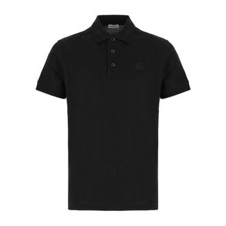 Burberry Cotton Piqu&eacute; Polo Shirt - female - Burberry - Polo Shirts - Black - XS - Tops