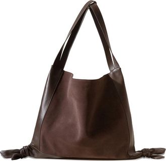 Hereu Cador Suede Knot Shoulder Bag