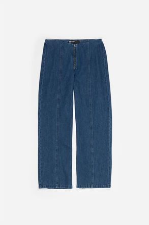 Bimba & Lola Straight Trousers in Denim Blue at Nordstrom, Size 40