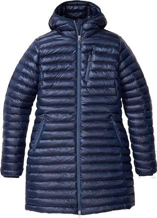 Marmot Womens Avant Featherless Hooded Jacket In Arctic Navy