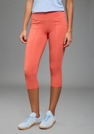 FAYN SPORTS Caprileggings FAYN SPORTS, Damen, Gr. 36, N-Gr, burnt sienna, Doubleface, Obermaterial: 77% Polyester, 23% Elasthan, eng 3/4-L&auml;nge, Hosen Caprilegging