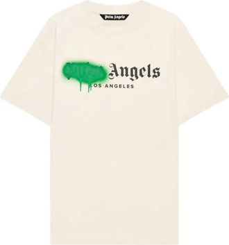 Palm Angels T-shirt Spray City Los Angeles con logo - Toni neutri