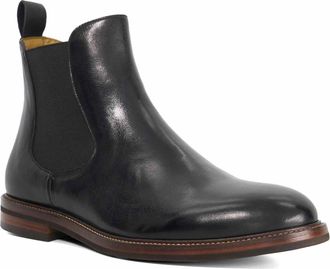 Dune London Mens Maisen - Leather Formal Chelsea Boots - Black - Size UK 11