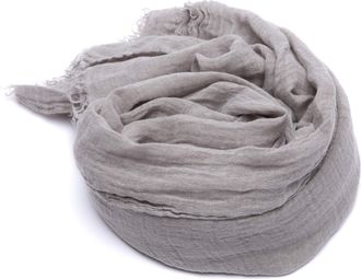 LinenMe 100% Linen Scarf for Women Men Unisex Garza 100 x 200 cm, Summer Shawl Lightweight Soft Breathable Comfortable, Taupe