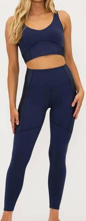 Beach Riot Allora Full Length Leggings In Ultramarine Navy Blue