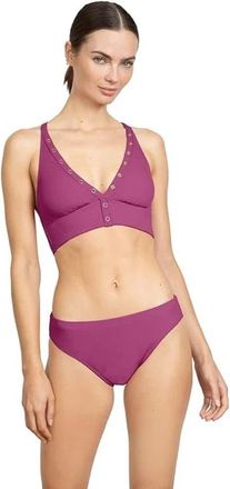 Robin Piccone Amy Bikini Bottom Womens Lotus Quick Dry Swimwear JZZ983