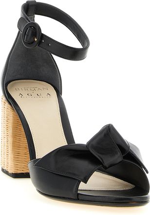 Alexandre Birman Womens Clarita Sandal Black Cow Leather Heels