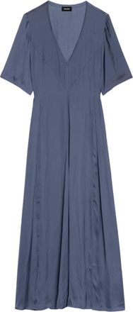 Zadig&Voltaire Abito midi Rodalan con scollo a V - Blu