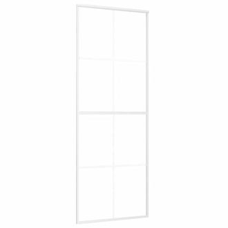 Berkfield Home Sliding Door ESG Glass & Aluminium 76x205 cm White