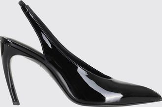 The Attico D&eacute;collet&eacute; slingback Viper in pelle verniciata con tacco alto curvo