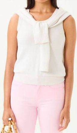 Lilly Pulitzer Amalia Sweater Tank In Resort White