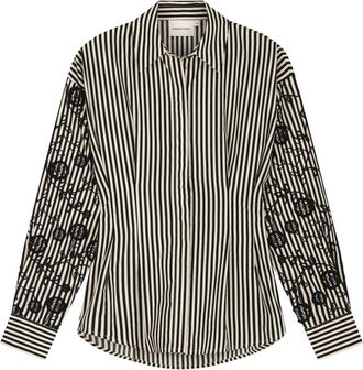 Fab By Fabienne Chapot Rosey Blouse - Dames - Overhemden - Zwart - 2XL - Katoen - Overhemden