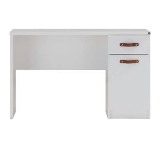 Muemue Escritorio Con Caj&oacute;n Y Puerta Blanco 78x125x59cm