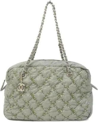 Chanel Pre-owned 50632 Schoudertas - Heren - Vintage Schoudertas - Grijs - ONE Size - Nylon - Vintage