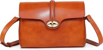 OLD TREND Laurel Genuine Leather Vintage Slim Crossbody in Caramel at Nordstrom
