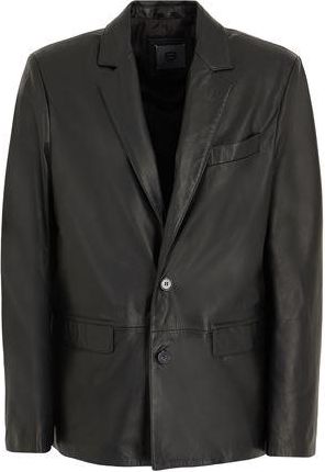 8 by YOOX LEATHER OVERSIZED BLAZER