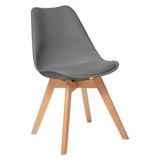 Atmosphera Silla baya Gris Oscuro - Patas De Haya Atmosphera Cr&eacute;ateur DInt&eacute;rieur