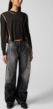 Acne Studios Womens 2006 distressed barrel-leg jean