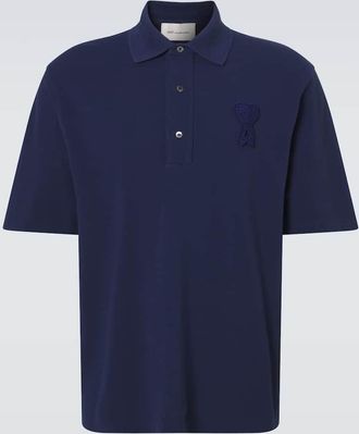 Ami Cotton piqu&eacute; polo shirt