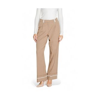 Only Wide Trousers, female, Brown, XL L32, Onlsulajma Life Mw Str Cont Cc Tlr