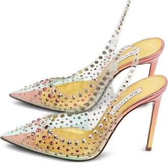 Aquazzura Pumps con cristalli - Bianco