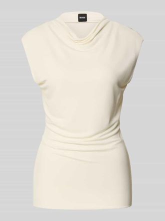 HUGO BOSS Slim Fit Top aus Viskose Modell ALEMMA in Offwhite, Gr&ouml;&szlig;e XL