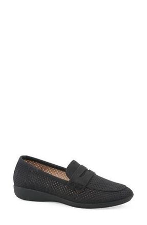 White Mountain Samson Loafer in Black/Nubuck at Nordstrom Rack, Size 9.5