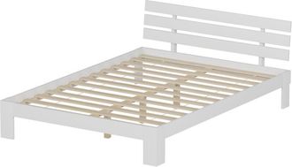Happy Garden Cama De Madera Con Cabecero 140x200cm Blanco Finn