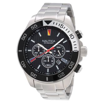 Nautica One Chronograph Quartz Black Dial Mens Watch NAPNOS306