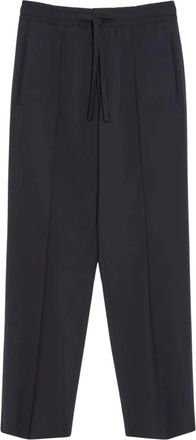Valentino Pantalone Ricamo V Logo - Heren - Straight fit broeken - Blauw - S - Broeken