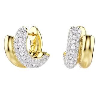 Swarovski Dextera Gold-Tone Plated Hoop Earrings
