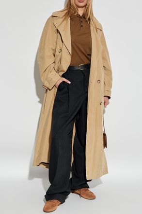 Ami Polo With Logo, Womens, Brown