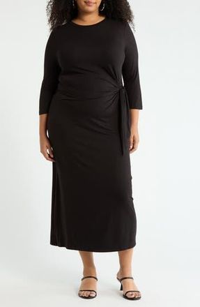 Renee C Side Knot Dress in Black at Nordstrom Rack, Size 3 X