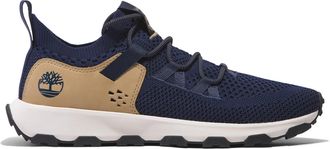 Timberland Mens Winsor Trail Lace-Up Low Trainer - Dark Blue Textile - Size UK 6.5