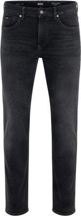 HUGO BOSS Jeans, Heren, Zwart, W32, Katoen, Slim-fit Jeans