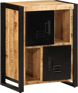 vidaXL Sideboard 55x35x70 cm Solid Rough Wood Mango Vidaxl