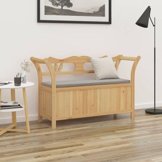 vidaXL Vidaxl - Banco Madera Maciza De Abeto 107x45x75,5 Cm