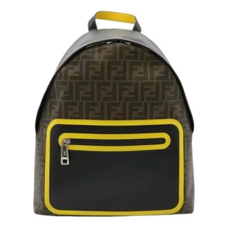 Fendi Pre-owned Backpacks, female, Black, Size: ONE SIZE Pre-owned Canvas Backpack