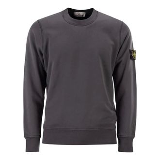 Stone Island Sweatshirts, male, Gray, Size: 2XL Crewneck Sweatshirt