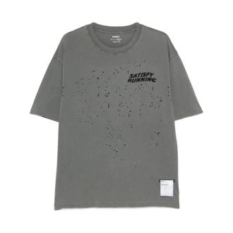 SATISFY T-Shirts, male, Gray, Size: M Mothtech T Shirt