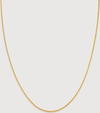 Monica Vinader Gold Wheat Chain Necklace