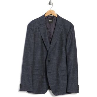 BOSS Hutson Sport Coat in Dark Blue at Nordstrom Rack, Size 48