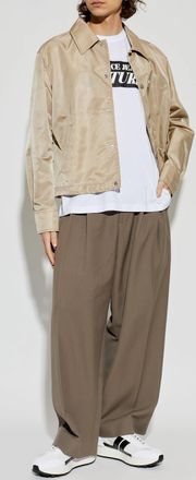 Versace Jeans Couture T-shirt With Printed Logo, Mens, White