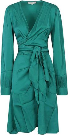 Nouvelle/Silk95Five Midi Kleedjes - Dames - Casual kleedjes - Groen - S - Kleedjes